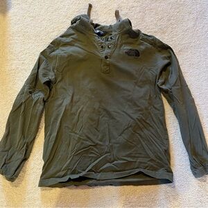 The North Face Khaki Button-Up Jacket